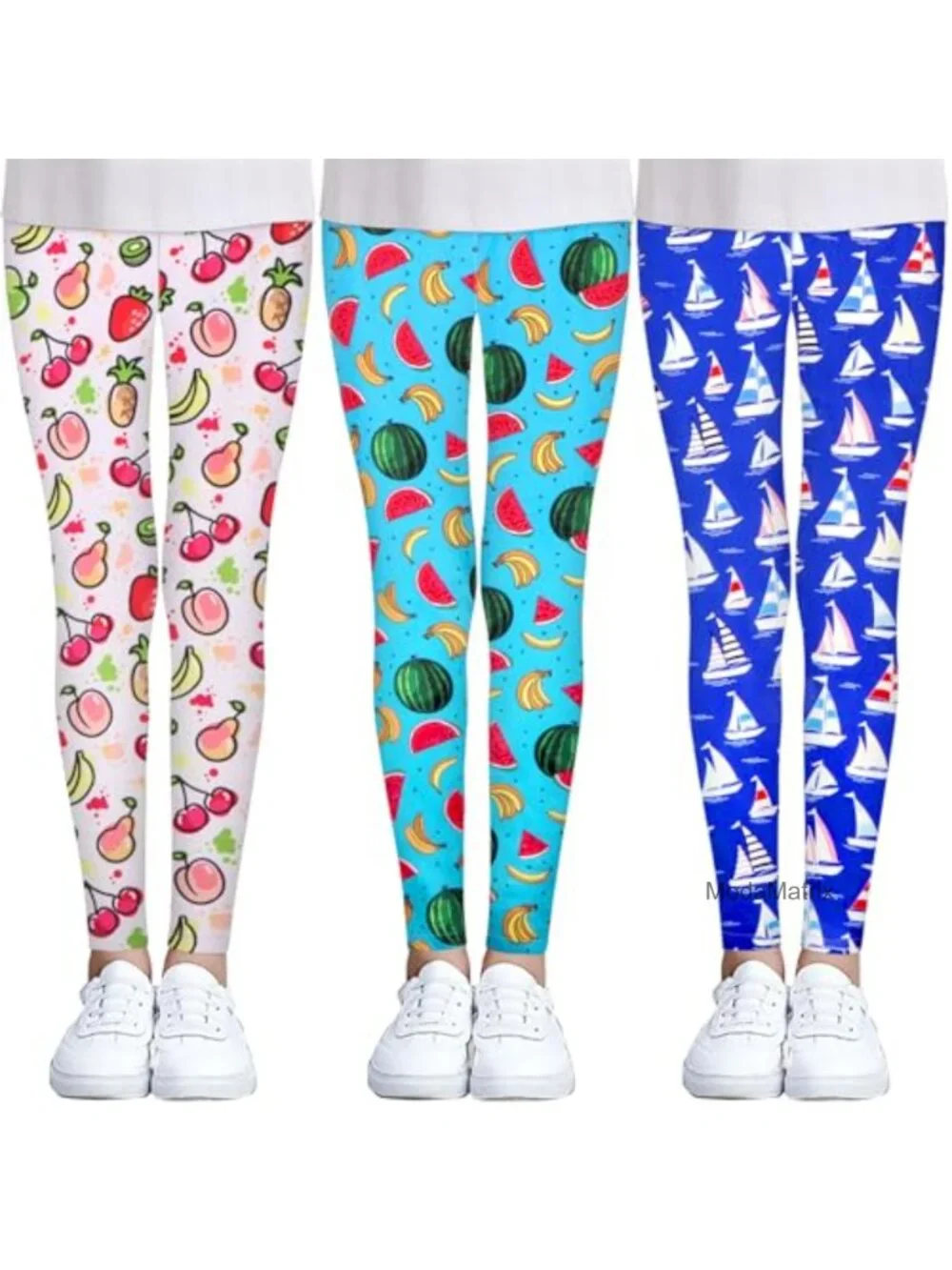 Toddler Girls High Waisted Stretch Athletic Leggings Ankle Length Buttery Soft